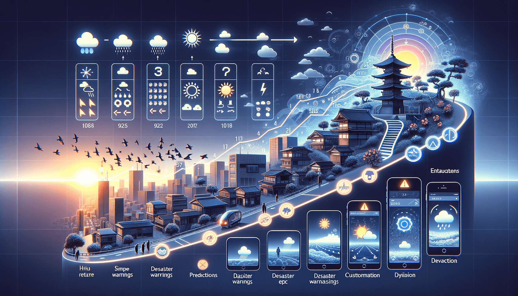 日本の天気アプリの進化とその未来